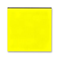 Накладка на светорегулятор клавишный ABB LEVIT, желтый // дымчатый черный, 3299H-A00100 64