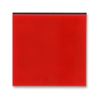 Накладка на светорегулятор клавишный ABB LEVIT, красный // дымчатый черный, 3299H-A00100 65