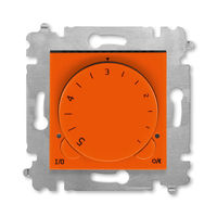Терморегулятор с поворотной ручкой ABB LEVIT, оранжевый // дымчатый черный, 3292H-A00003 66W