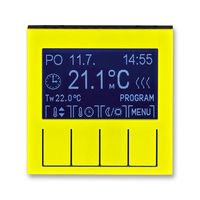 ABB Levit 2CHH911031A4064 Терморегулятор универсальный программируемый жёлтый // дымчатый чёрный, 3292H-A10301 64