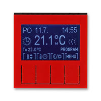 ABB Levit 2CHH911031A4065 Терморегулятор универсальный программируемый красный // дымчатый чёрный, 3292H-A10301 65
