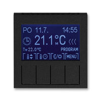 ABB Levit 2CHH911031A4063 Терморегулятор универсальный программируемый антрацит // дымчатый чёрный, 3292H-A10301 63