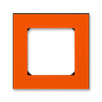 Рамка 1 пост ABB LEVIT, оранжевый // дымчатый чёрный, 3901H-A05010 66W