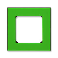 Рамка 1 пост ABB LEVIT, зелёный // дымчатый чёрный, 3901H-A05010 67W