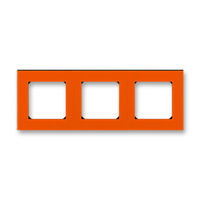 Рамка 3 поста ABB LEVIT, оранжевый // дымчатый чёрный, 3901H-A05030 66W