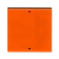 Клавиша для жалюзийного выключателя ABB LEVIT, оранжевый // дымчатый черный, 3299H-A00110 66
