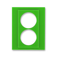 Накладка на розетку ABB LEVIT, с заземлением, зеленый, ND5513H-A2223 67
