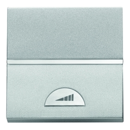 Светорегулятор клавишный ABB ZENIT, 60 Вт, серебристый, N2260.1 PL